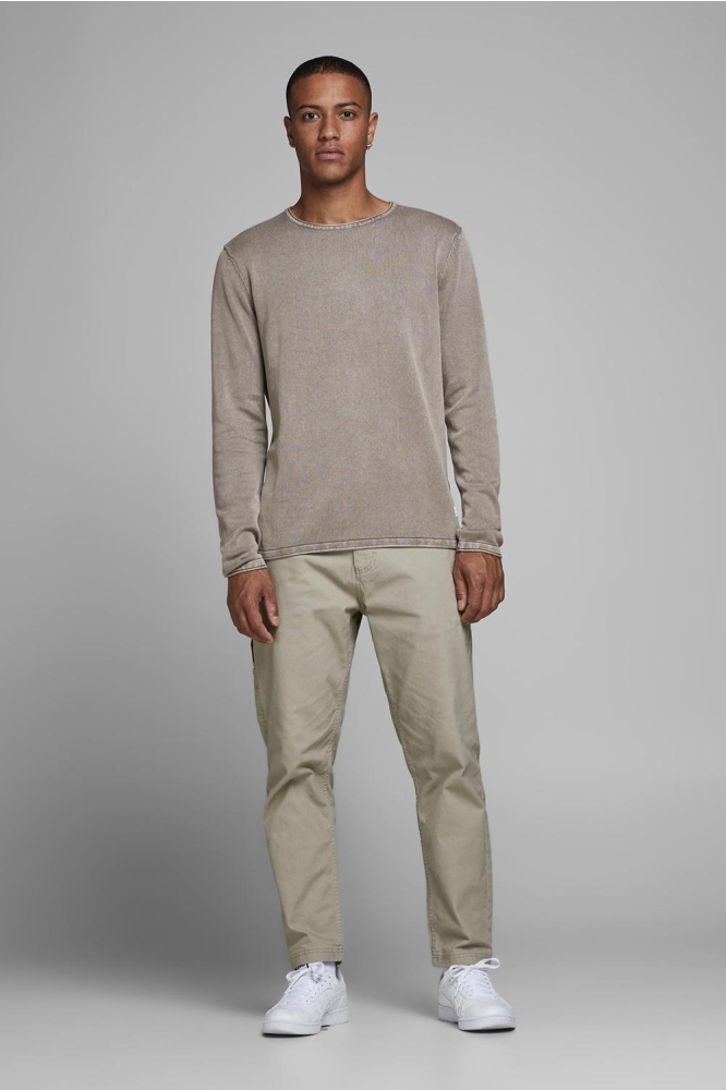 JJELEO KNIT CREW NECK NOOS 12174001 Crockery